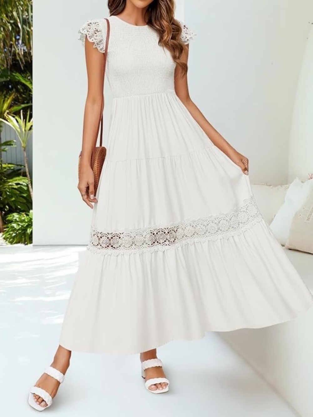 ZESICA Women's Casual Flowy Midi Dress